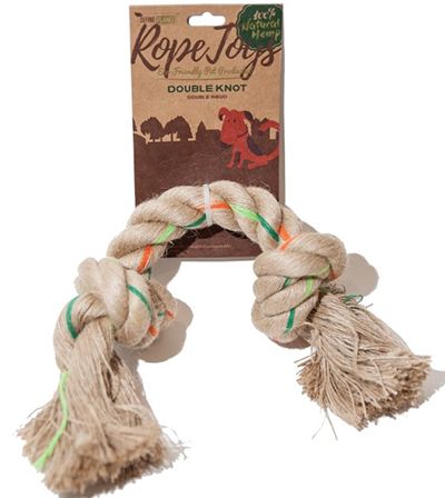 Define Planet Hemp Rope Toys Double Knot Small Dog 1pc